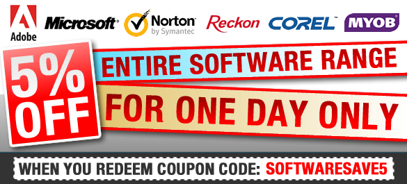 eStore coupons: 5% off SOFTWARE