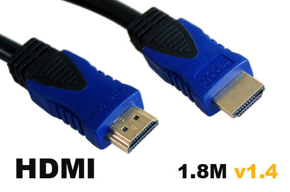 Visit 1.8M HDMI V1.4 Cable with Gold Plated Connectors