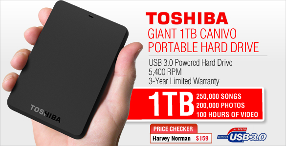 Visit Toshiba 1TB Canvio Basics Portable Hard Drive - Black