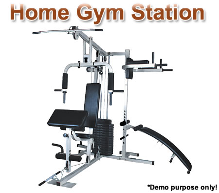 Visit Home Gym Multi Station Fitness Exercise Equipment with Pulley Cable System - IRHG04B