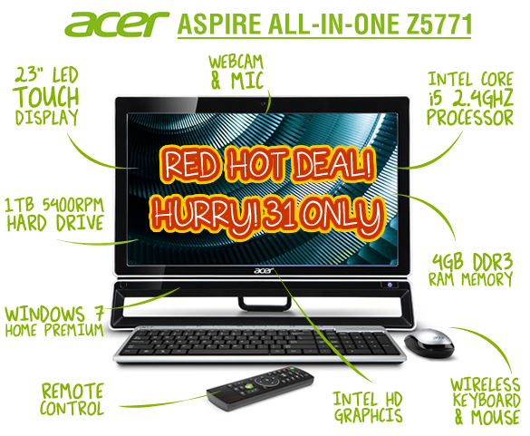 Visit Acer Aspire Z5771 All In One PC