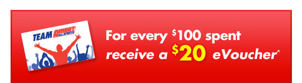 Amart AllSports coupons: $20 voucher with $100 orders