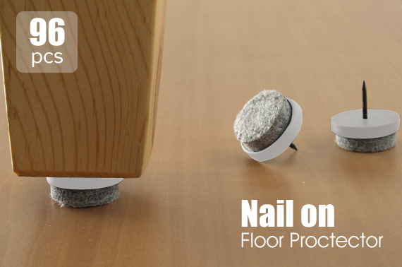 Visit 4x 24-Pack Nail-On Furniture Skid Protectors