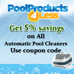 PoolProducts4Less coupons: 5% savings on All Automatic Pool Cleaners
