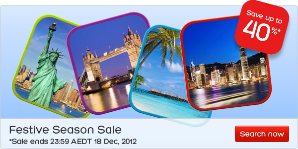 Hotels.com coupons: Save up to 40% with Festive Season Sale