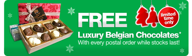 Adrenalin coupons: FREE - Luxury Belgian Chocolates