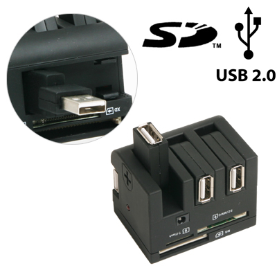 Visit Product Details3-Port USB Hub Combo Card Reader