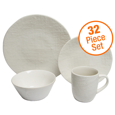 Visit 32 Piece Stoneware Dinner Set