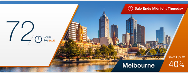 Expedia coupons: Melbourne 72-Hour Hotel Sale