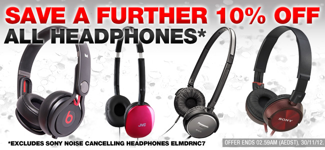 OO.com.au coupons: 10% off Headphones & Headsets