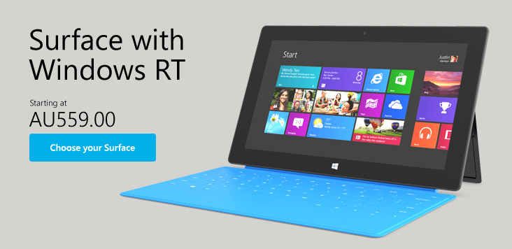 Visit Surface with Windows RT