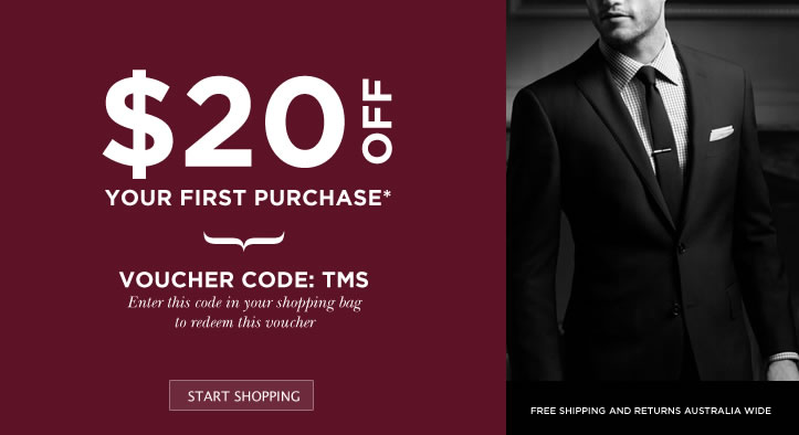 The Mens Shop coupons: $20 off $50