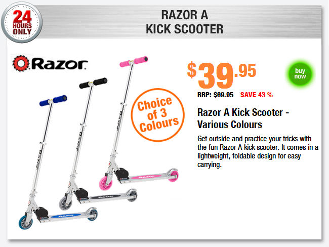 Visit Razor A Kick Scooter - Various Colours