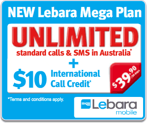 Lebara Mobile Paid SIM coupons: $10 Starter Pack
