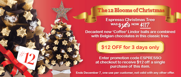 Edible Blooms coupons: Espresso Christmas Tree