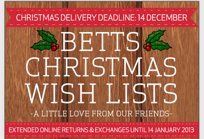 Betts coupons: Free Shipping and Extended Returns