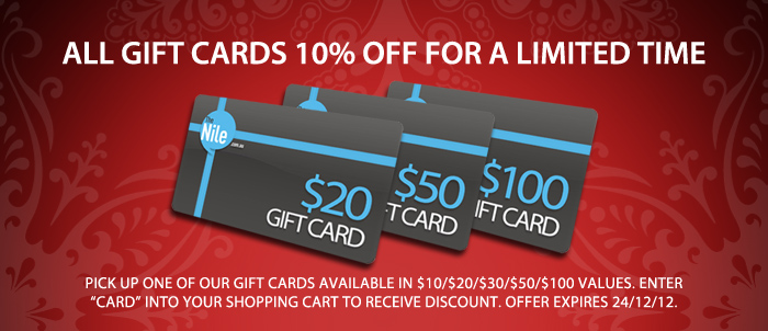 The Nile coupons: 10% off  gift card