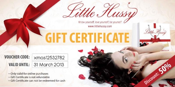 Little Hussy coupons: 50% off your next purchase