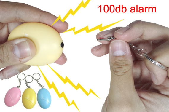 Visit 100dB Personal Safety Alarm with Keychain