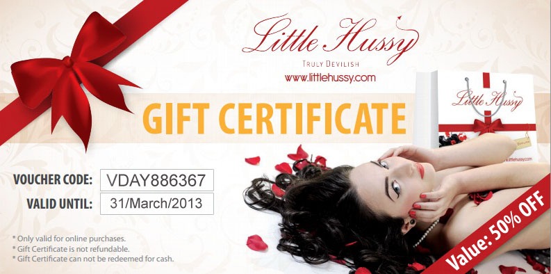 Little Hussy coupons: Get 50% OFF ALL your Valentine's Day purchases