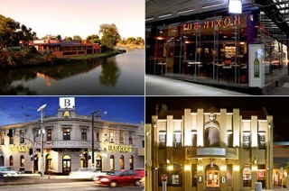 Visit Melbourne Four Locations: Pub Bistro Food and Drinks