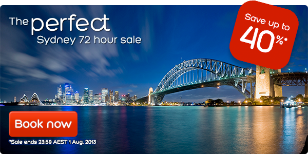 Hotels.com coupons: Sydney 72hr sale