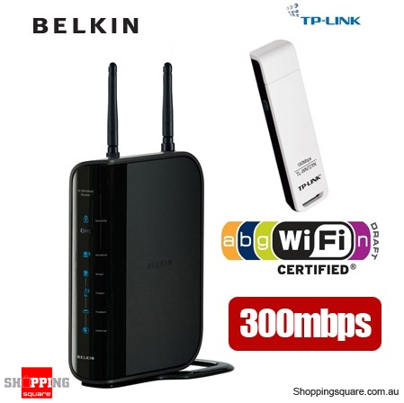 Visit Belkin N Wireless Router and TP-Link Wireless N Adapter