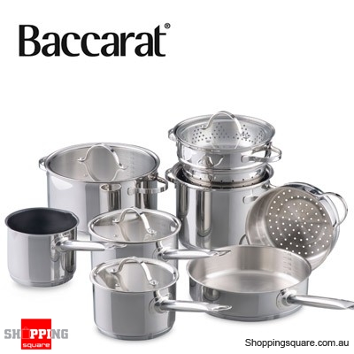 Visit Baccarat Signature Stainless Steel Cookset 9 Piece