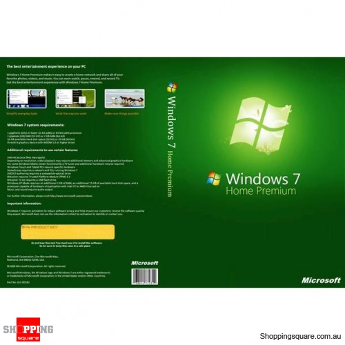 Visit Microsoft Windows Home Premium 7 32-bit English
